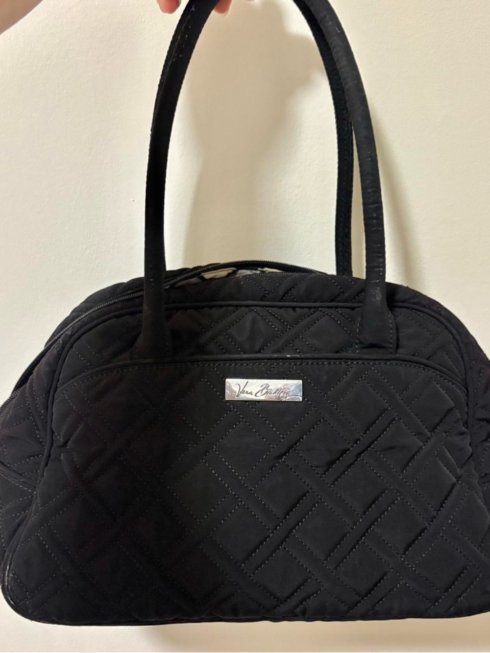 Vera Bradley Black Quilted Shoulder Bag
